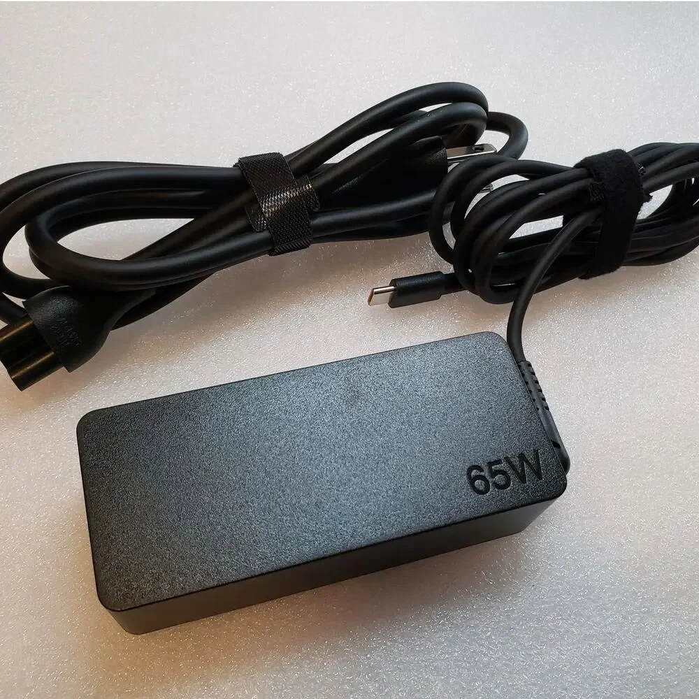 65W USB Type-C Power Adapter Laptop Charger with AC Power Cord Model DL65200325